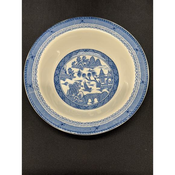 Vintage Woods Ware Blue and White Canton Pattern Dish Set – England - Picture 6 of 13